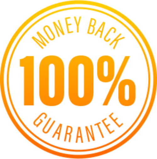 100% money back guarantee